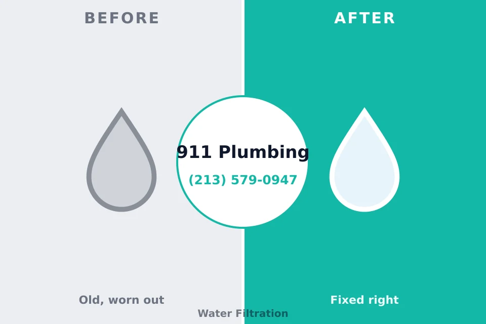 Before and after: plumbing repair Thornwood, NY